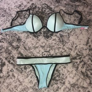 Victoria’s Secret shimmery blue bikini